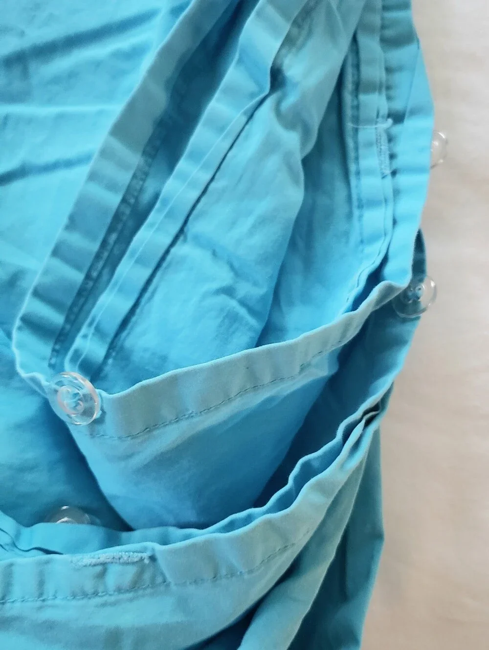 The Company Store Queen Duvet Cover Cotton Aqua